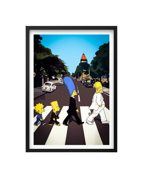 Cuadro Los Simpson Abbey Road