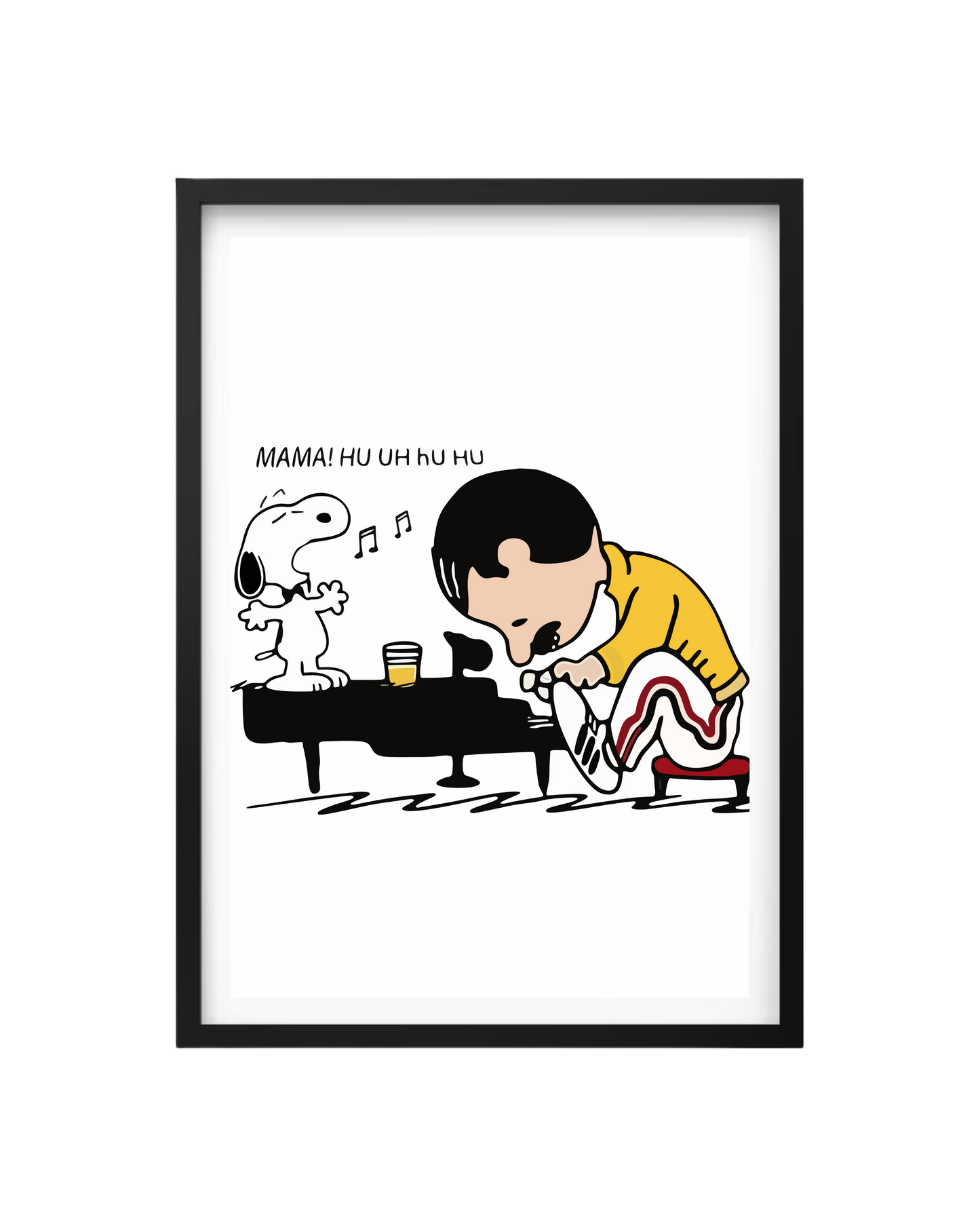 Cuadro Snoopy Con Freddie Mercury