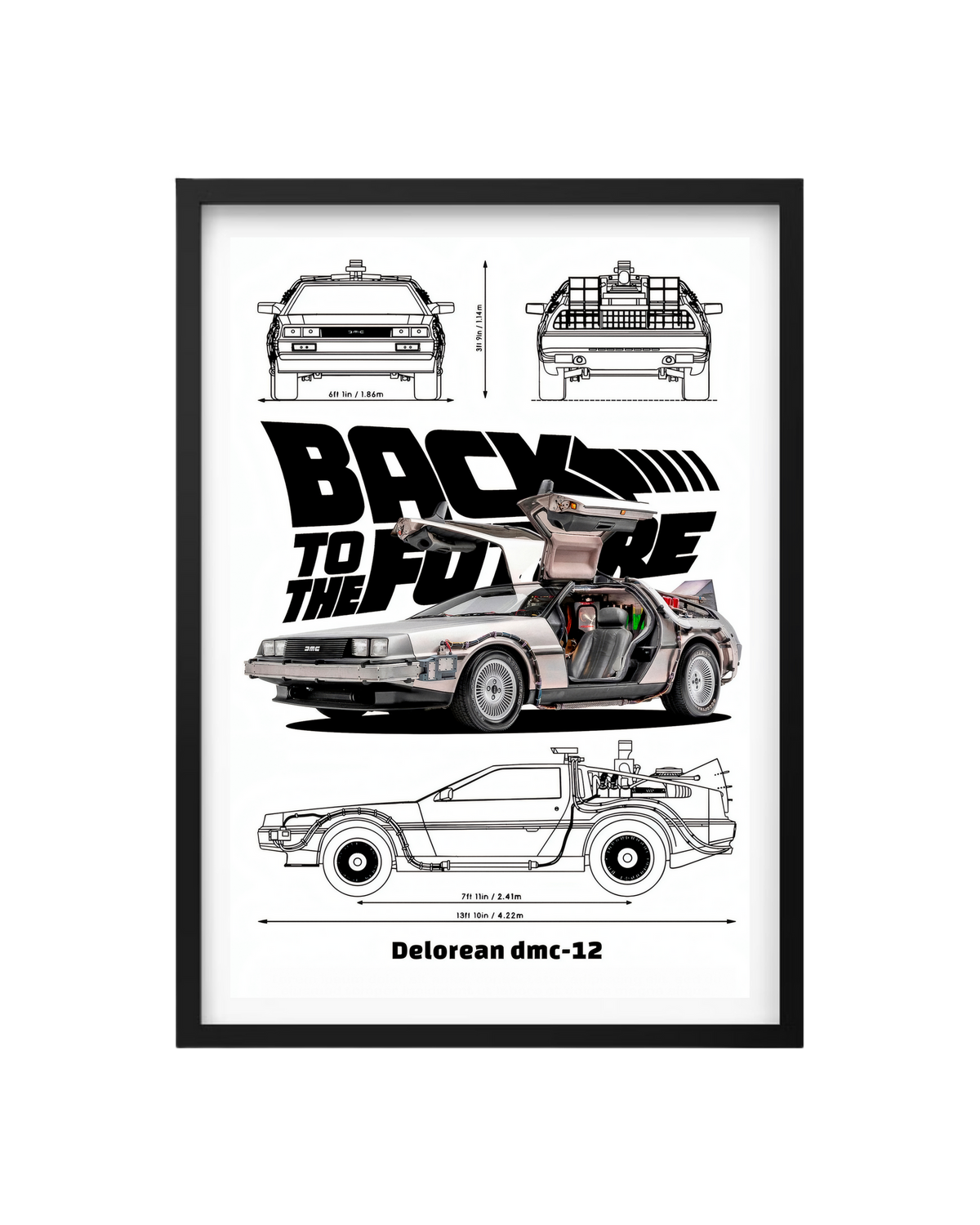 Cuadro Volver Al Futuro - Delorean Dmc-12