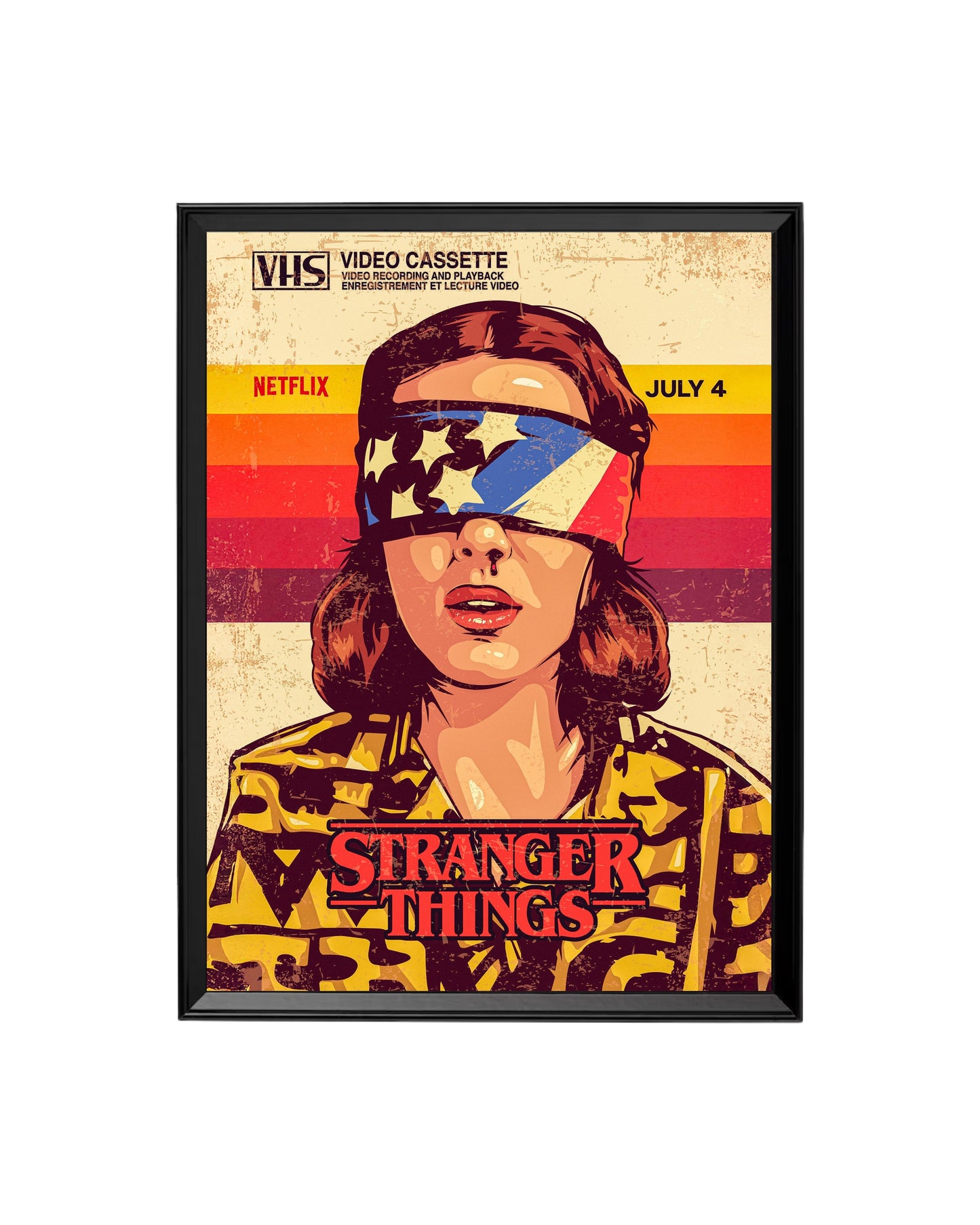 Cuadro Eleven: Estilo VHS de Stranger Things