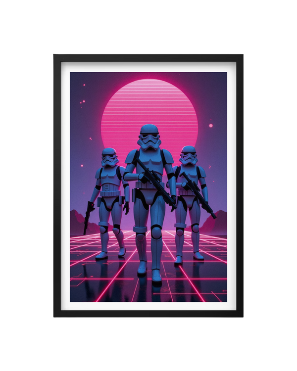 Cuadro La Marcha Imperial Neon (Star Wars)