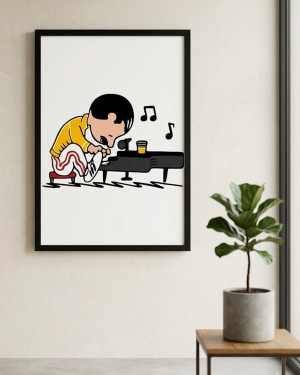 Cuadro Snoopy Con Freddie Mercury