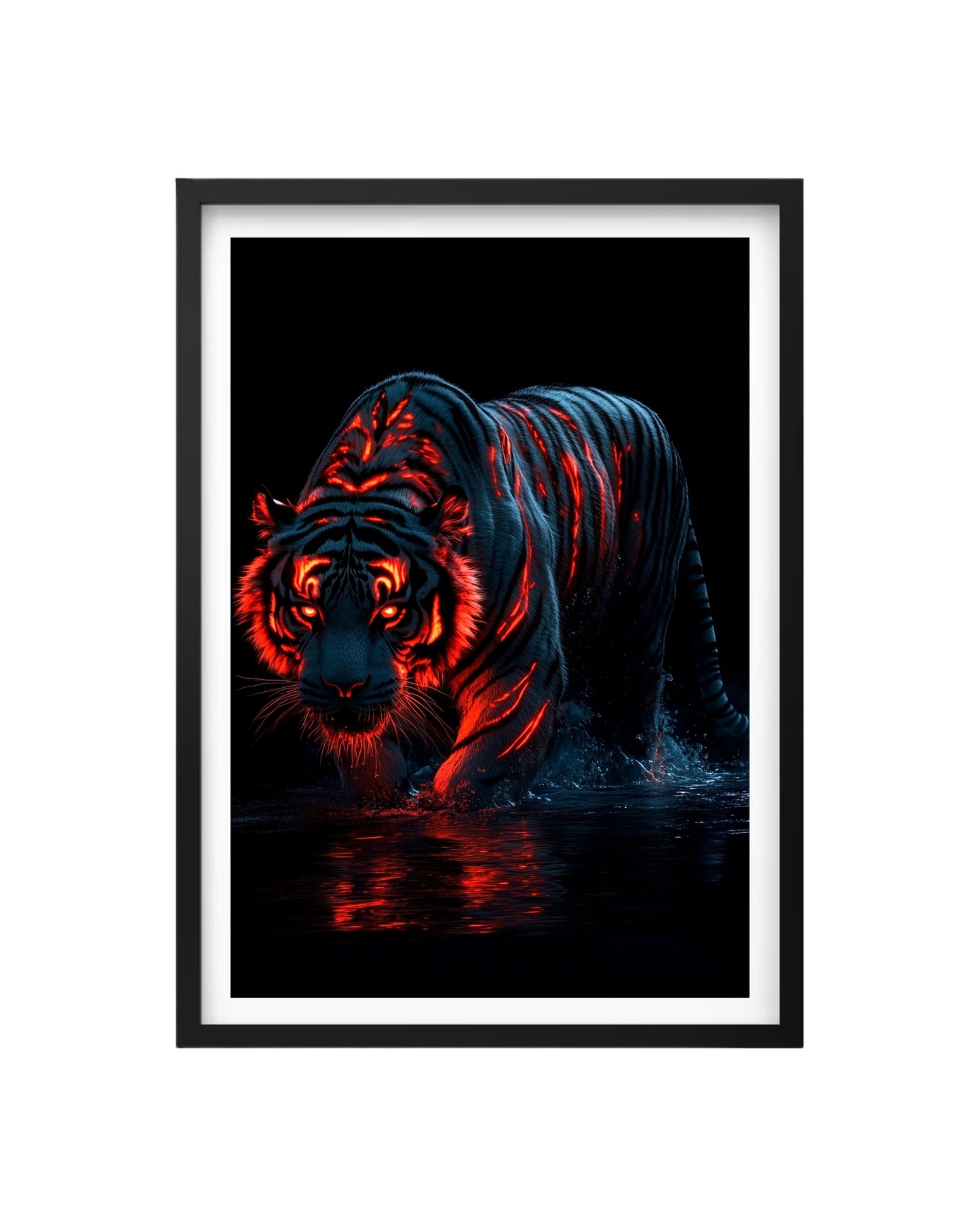 Cuadro Furia Ígnea: El Tigre Espectral