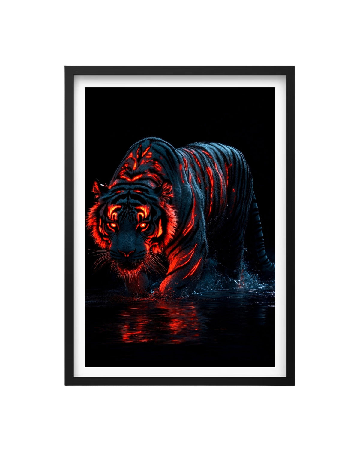 Cuadro Furia Ígnea: El Tigre Espectral