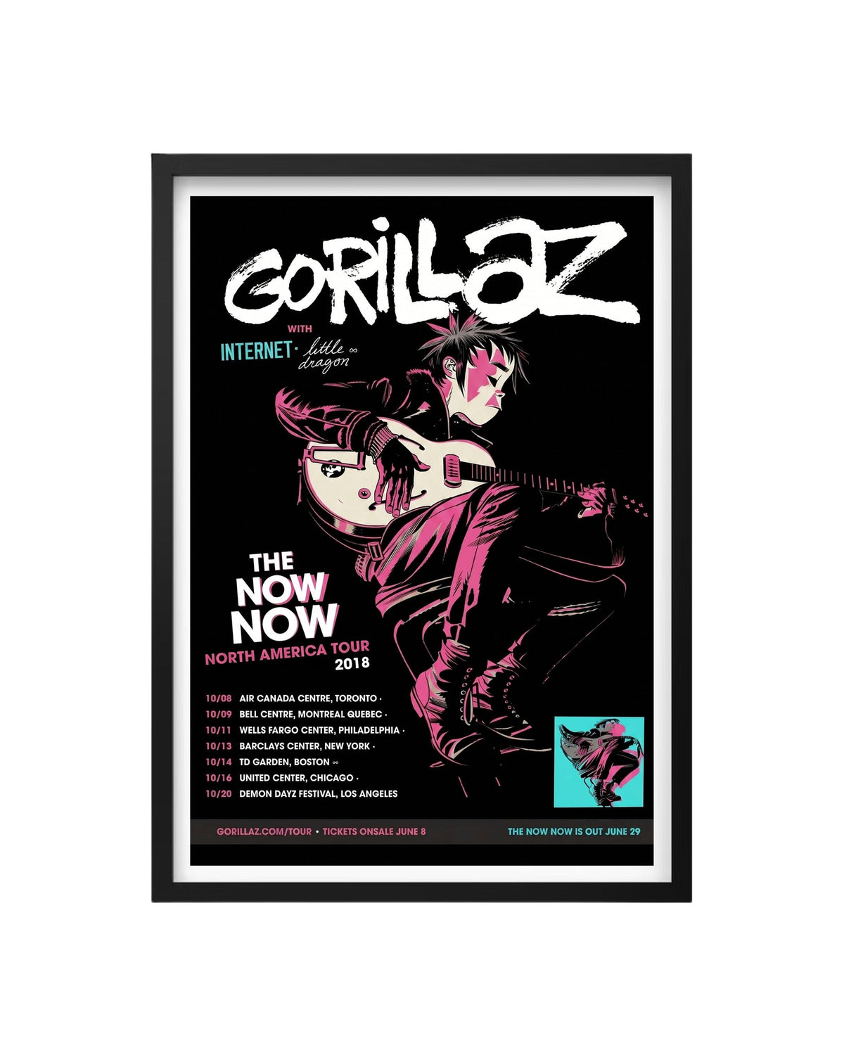 Cuadro Gorillaz – The Now Now Tour (2018)