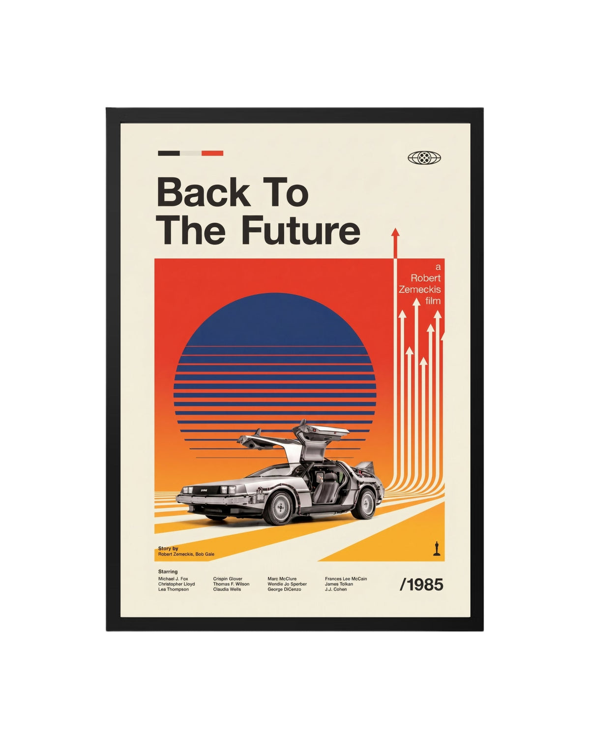 Cuadro Back to the Future – Retro Minimalist Edition (1985)