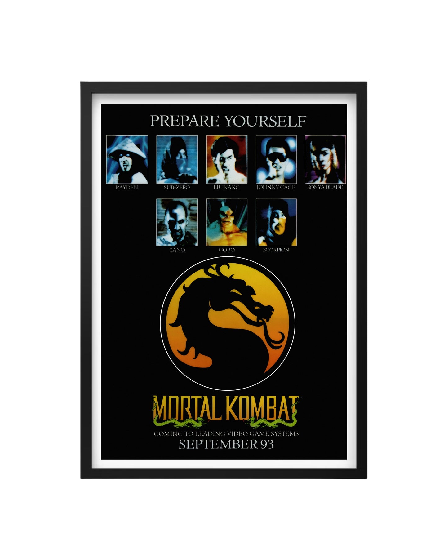 Cuadro Mortal Kombat – Prepare Yourself (1993)