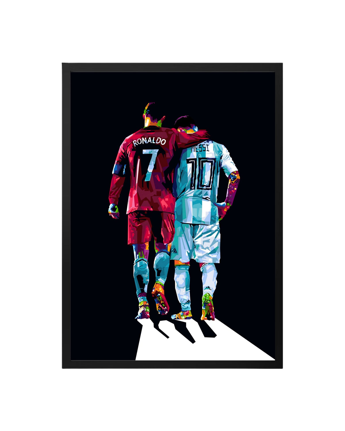 Cuadro Messi & CR7: Los Reyes del Fútbol