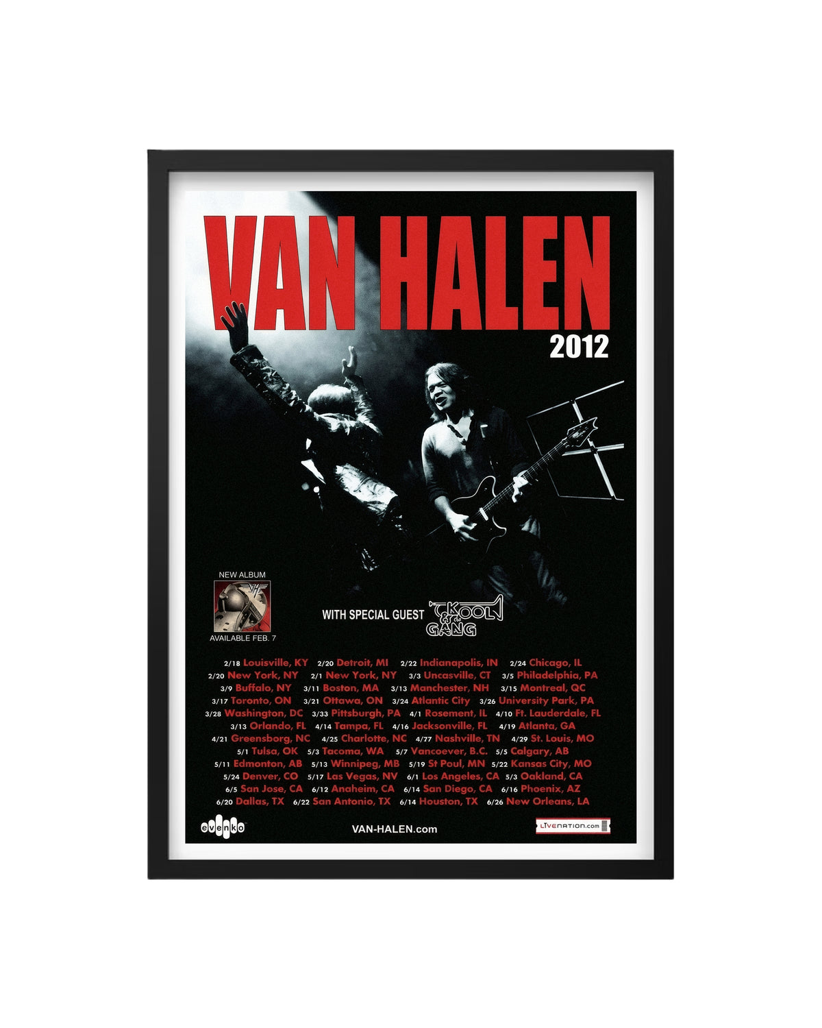 Cuadro Van Halen – A Different Kind of Truth Tour (2012)