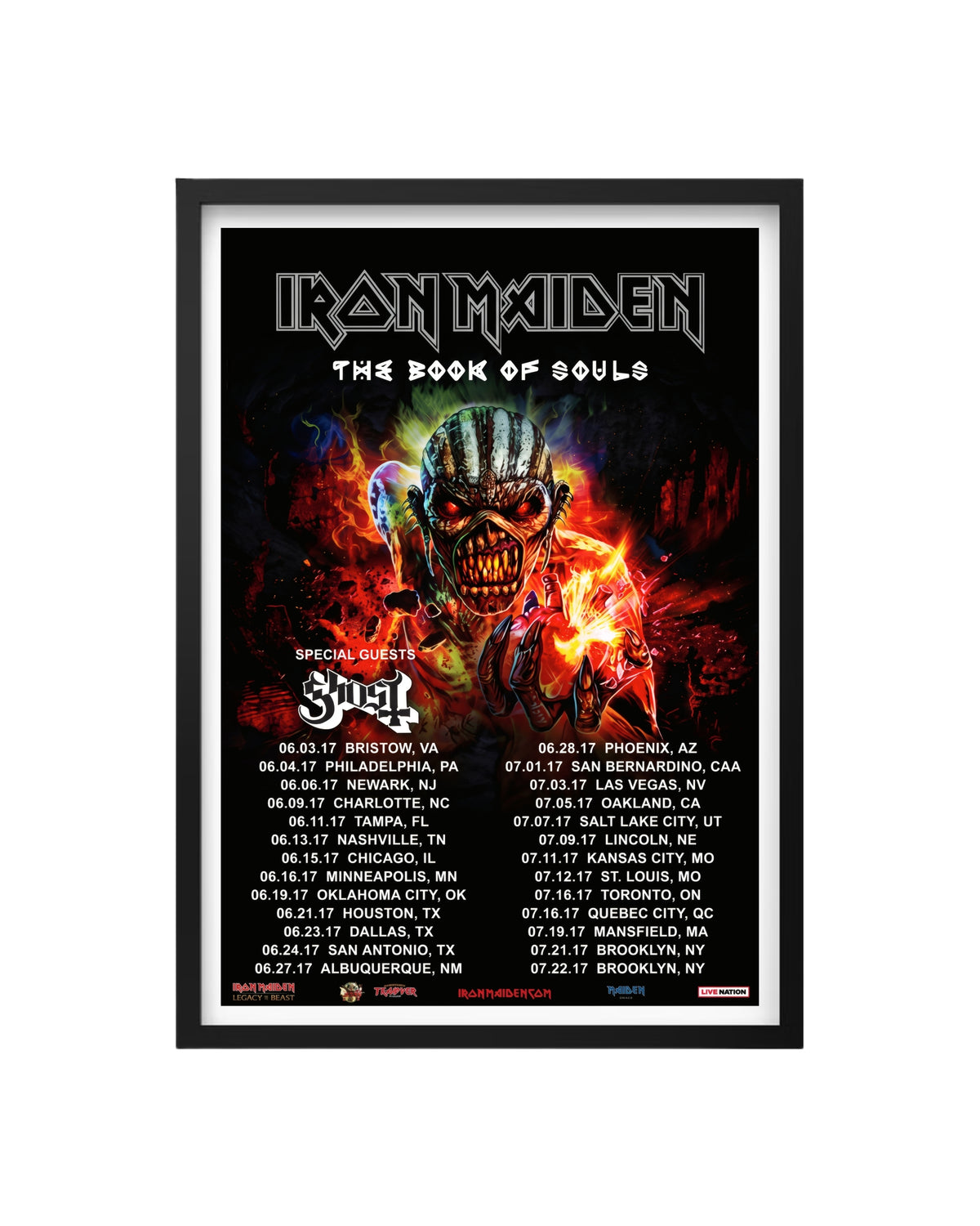 Cuadro Iron Maiden – The Book of Souls World Tour (2017)
