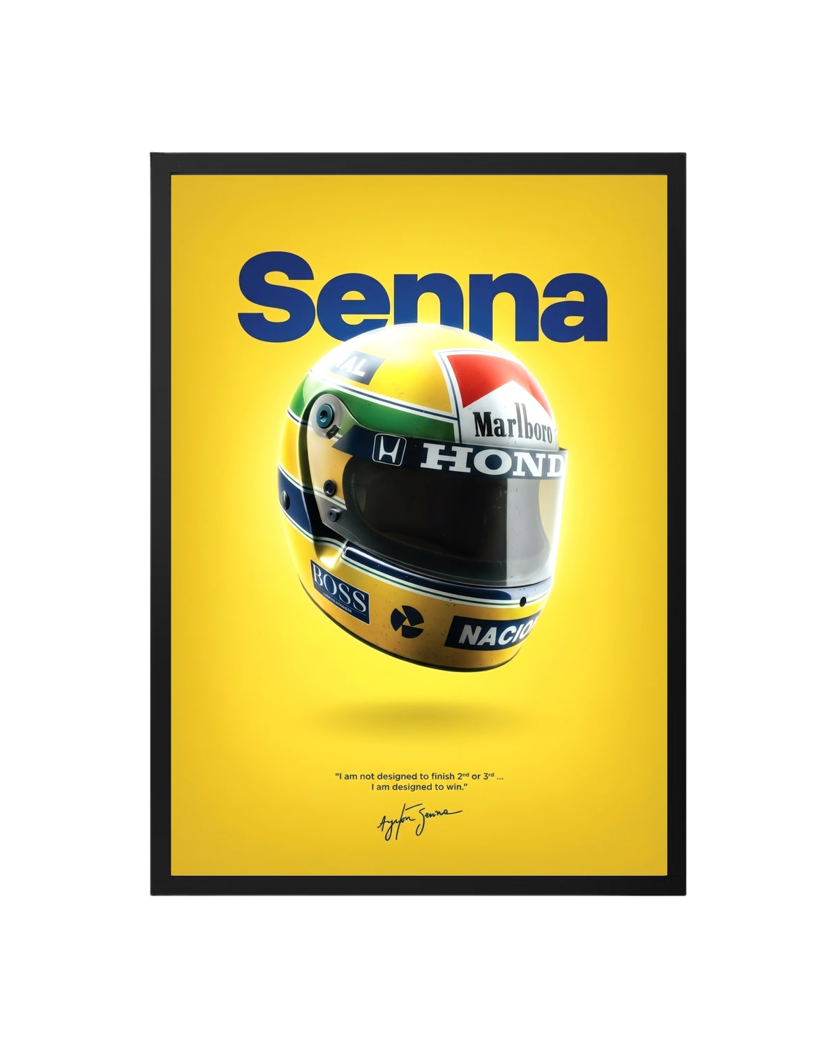 Cuadro Ayrton Senna – Casco
