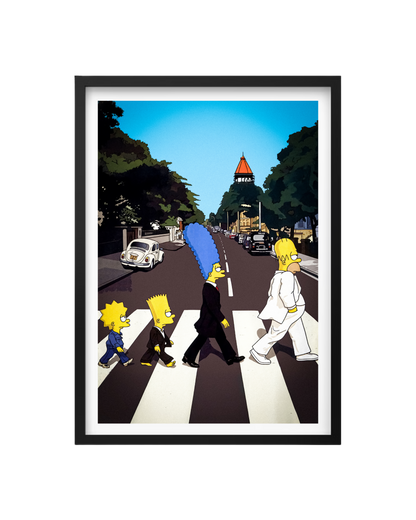 Cuadro Los Simpson Abbey Road