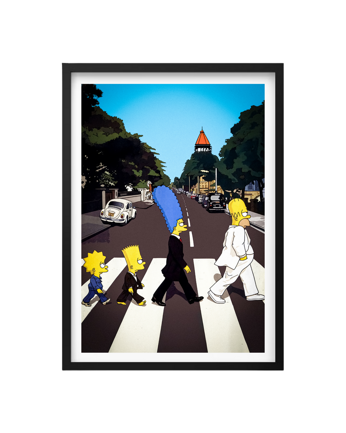 Cuadro Los Simpson Abbey Road