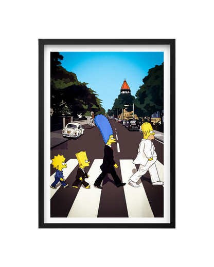 Cuadro Los Simpson Abbey Road