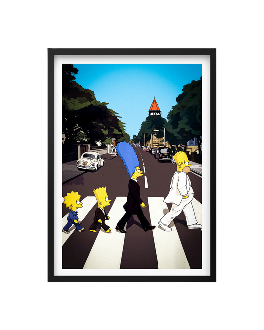 Cuadro Los Simpson Abbey Road