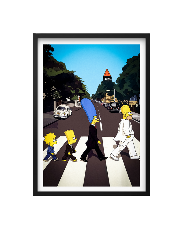 Cuadro Los Simpson Abbey Road