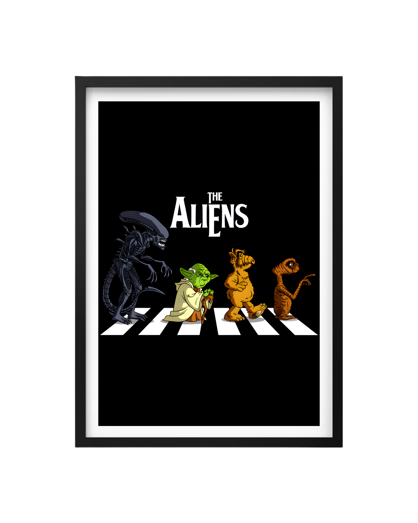 Cuadro The Aliens (Alien - Yoda - Alf - Et)