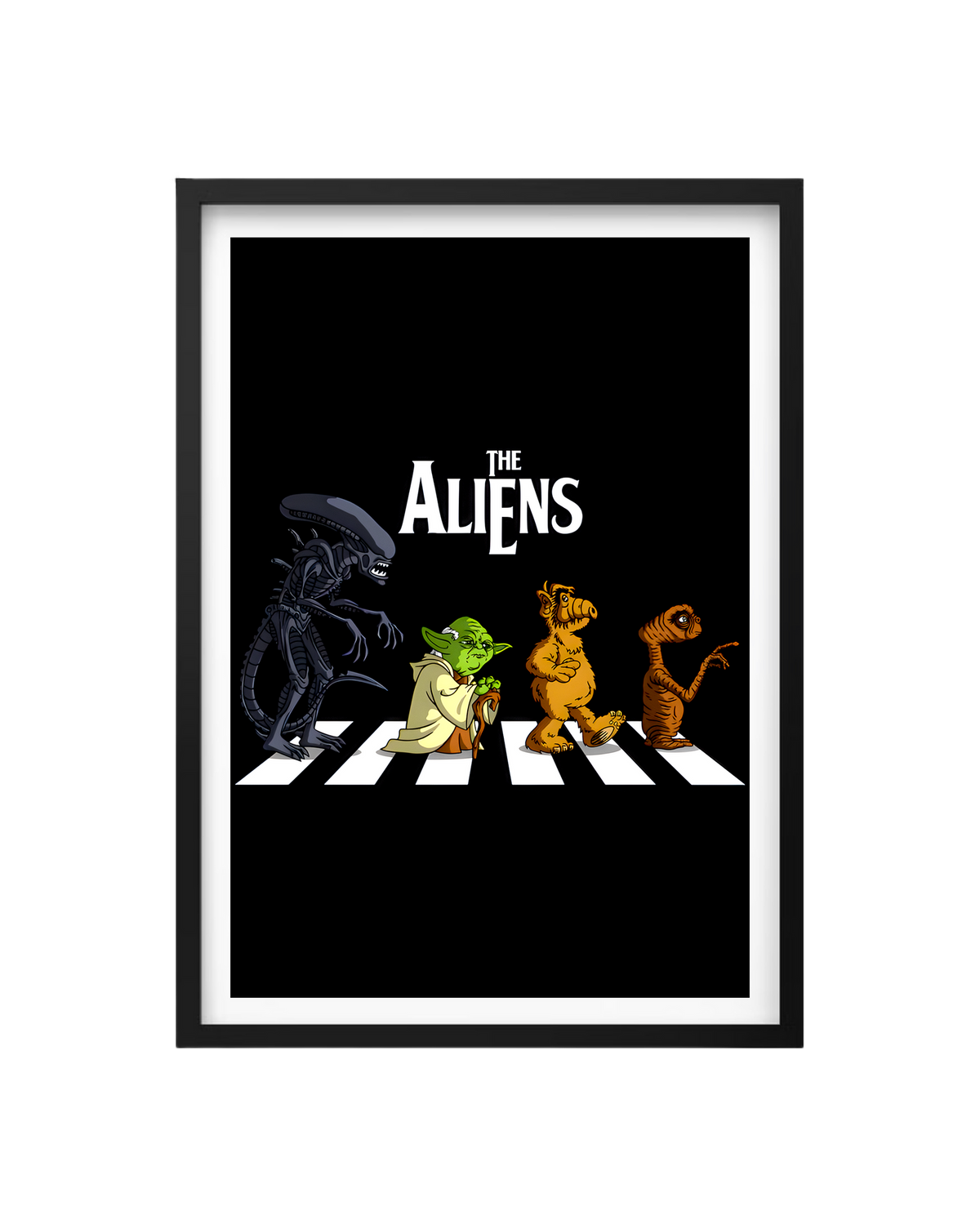 Cuadro The Aliens (Alien - Yoda - Alf - Et)