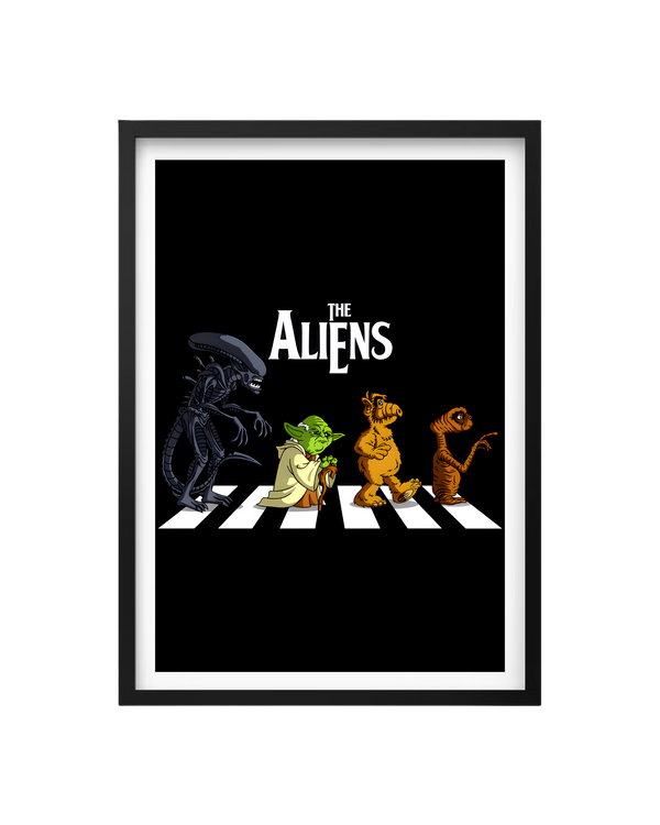 Cuadro The Aliens (Alien - Yoda - Alf - Et)