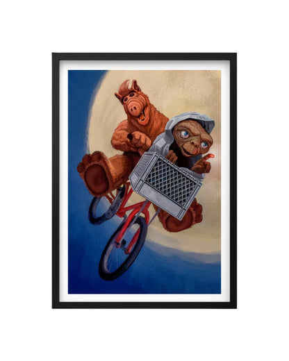 Cuadro Alf Y Et Enmarcados