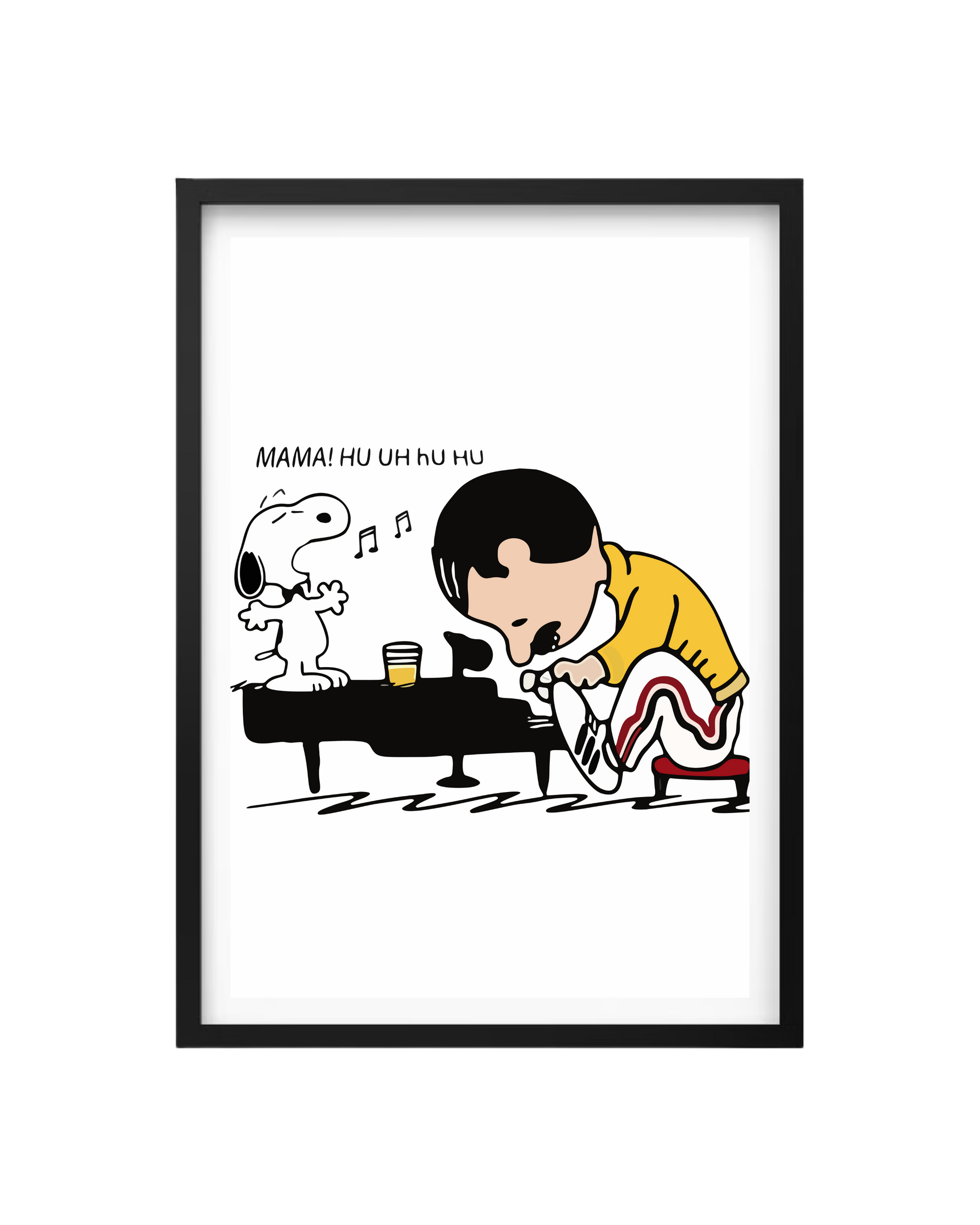 Cuadro Snoopy Con Freddie Mercury