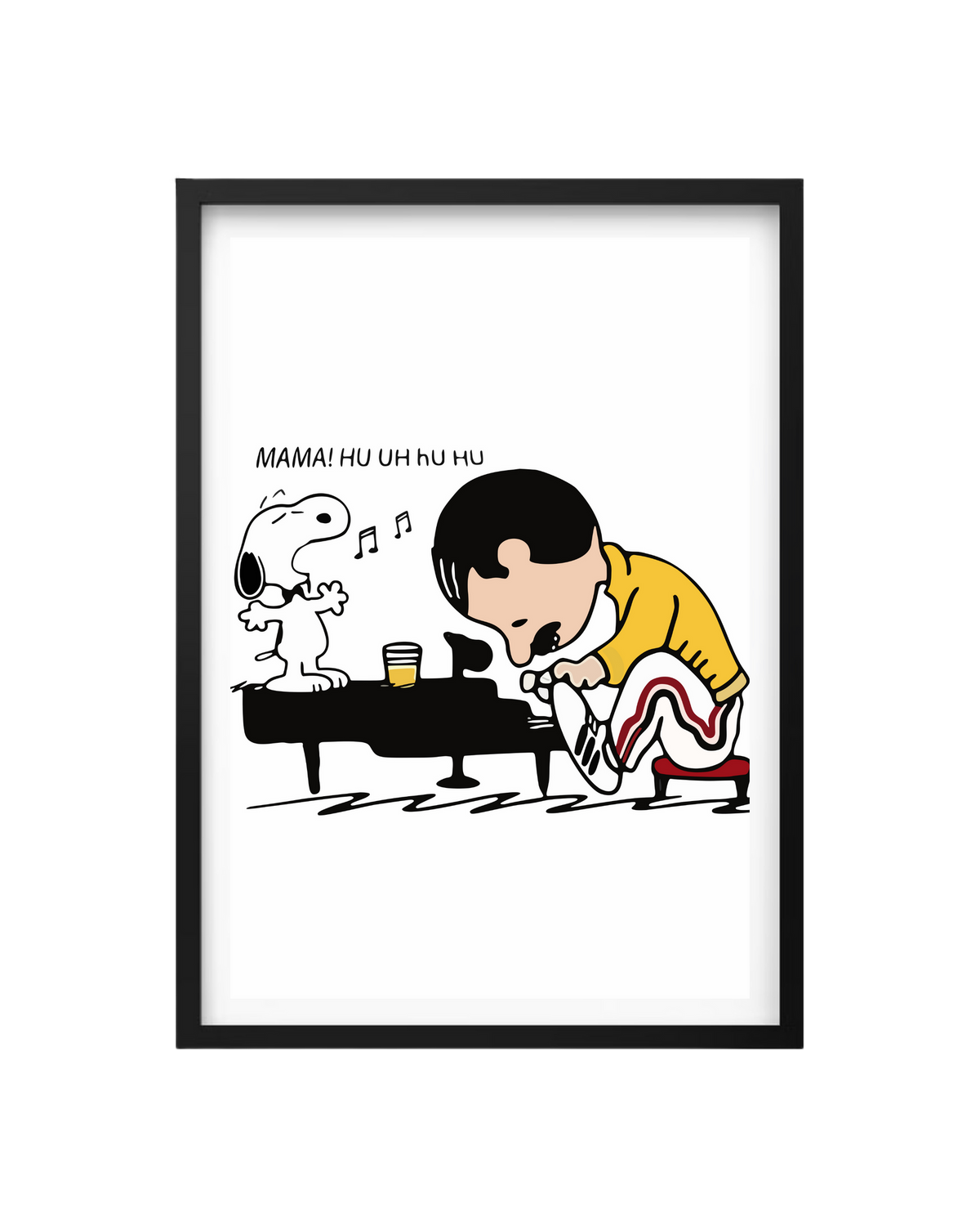 Cuadro Snoopy Con Freddie Mercury