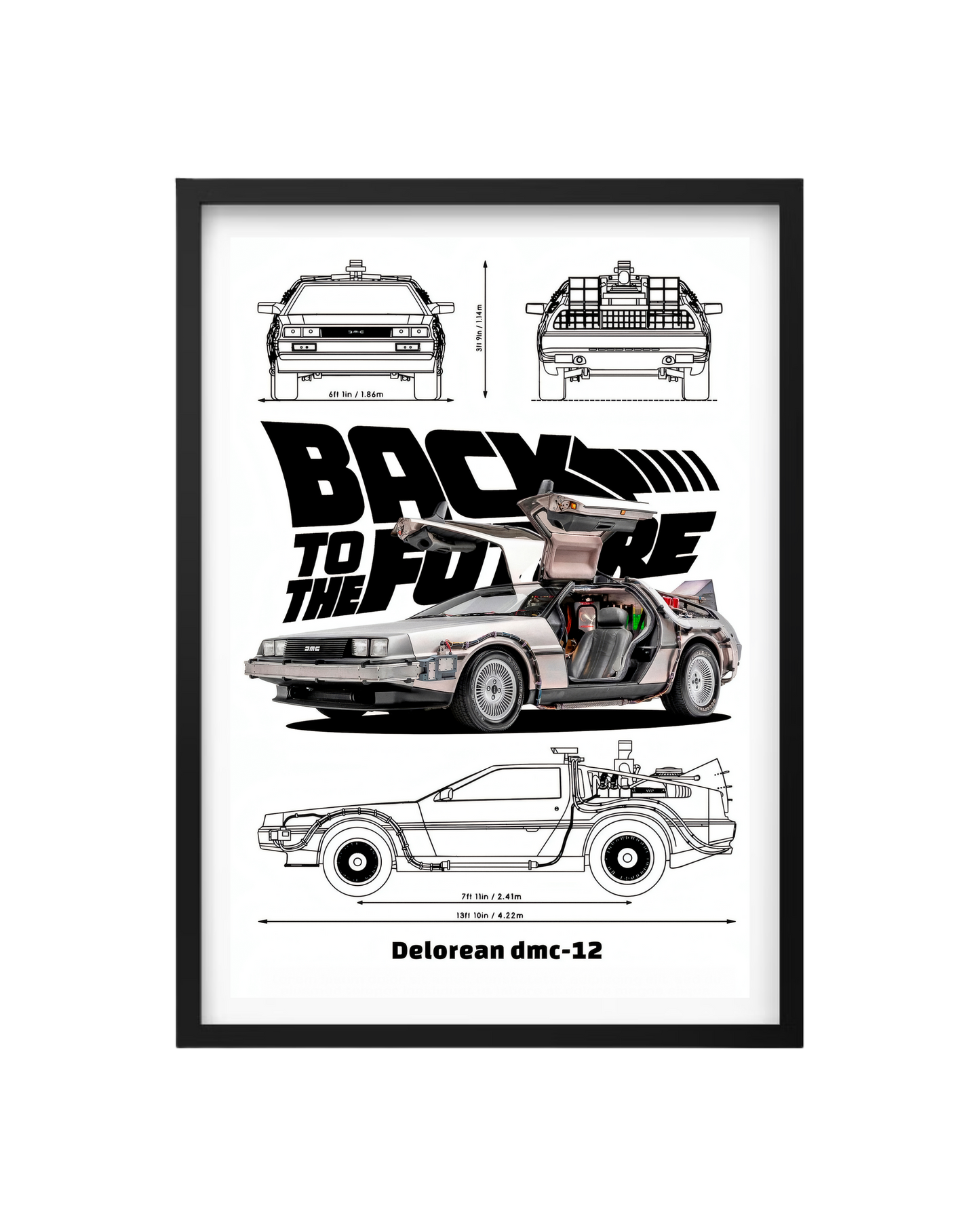 Cuadro Volver Al Futuro - Delorean Dmc-12