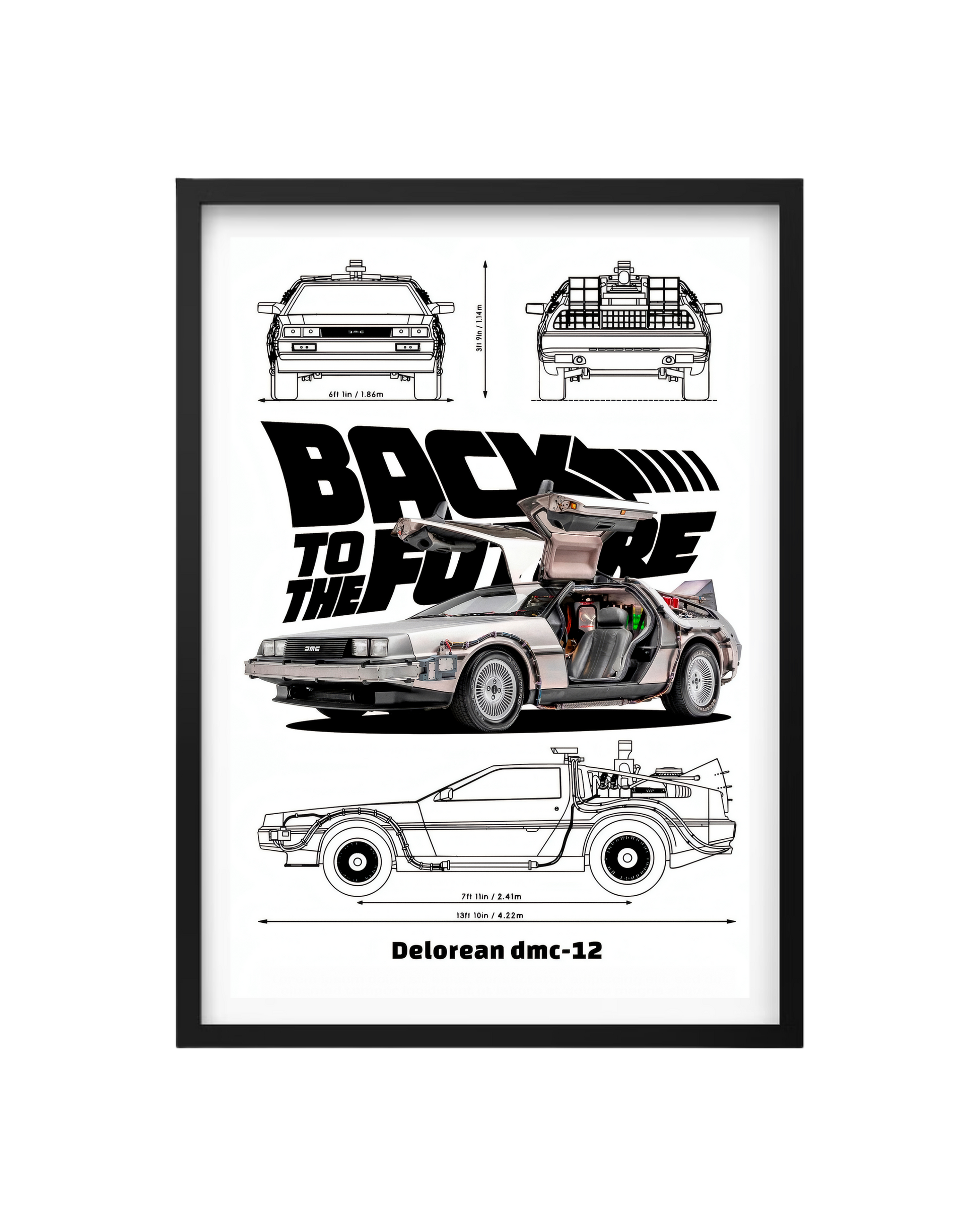 Cuadro Volver Al Futuro - Delorean Dmc-12