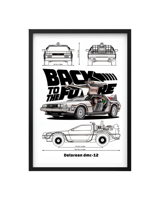 Cuadro Volver Al Futuro - Delorean Dmc-12