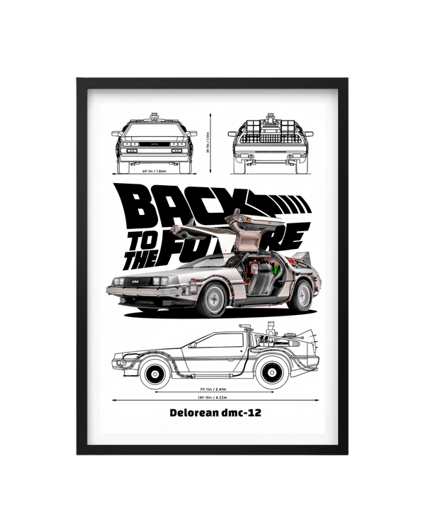 Cuadro Volver Al Futuro - Delorean Dmc-12