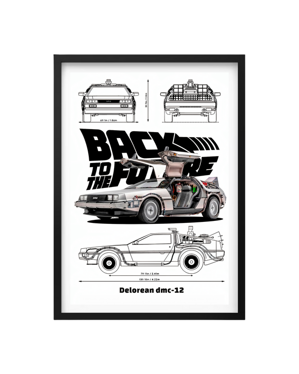 Cuadro Volver Al Futuro - Delorean Dmc-12