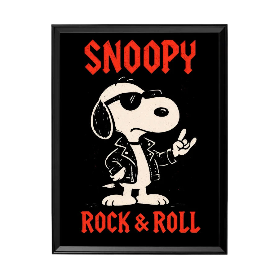 Cuadro Snoopy Rock & Roll