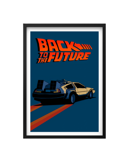 Cuadro Volver Al Futuro - Ilustración