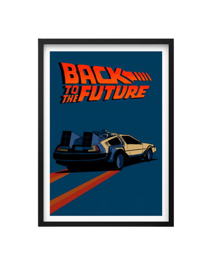 Cuadro Volver Al Futuro - Ilustración