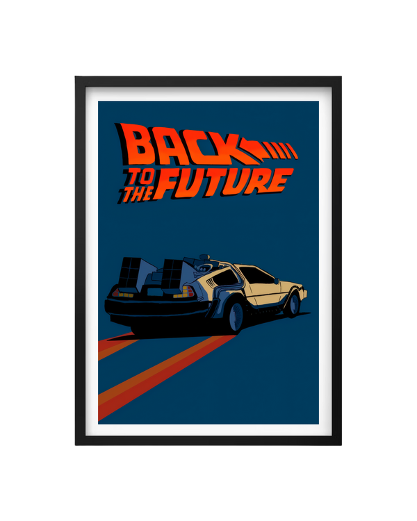 Cuadro Volver Al Futuro - Ilustración