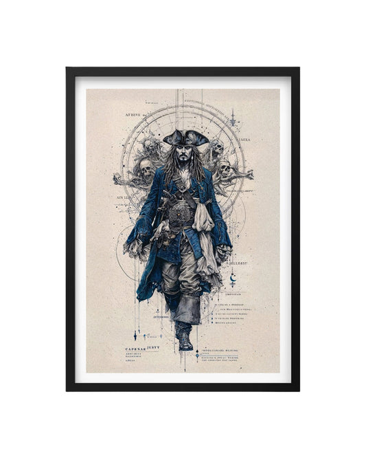 Cuadro Piratas del Caribe - Jack Sparrow
