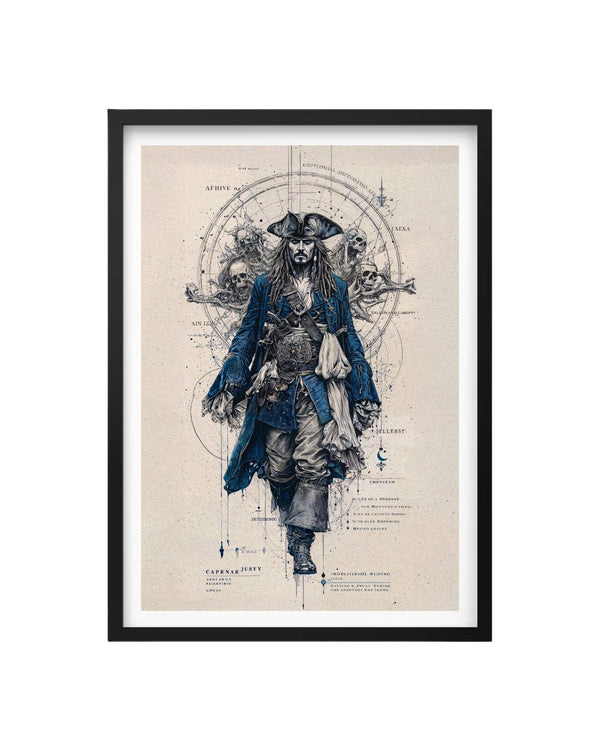 Cuadro Piratas del Caribe - Jack Sparrow