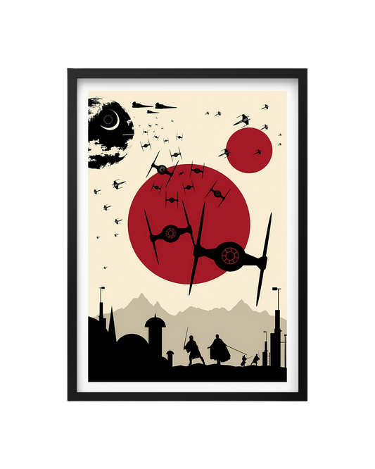 Cuadro Star Wars: Duelos en la Galaxia Retro