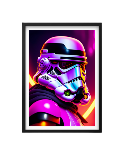 Cuadro StormTrooper Neón