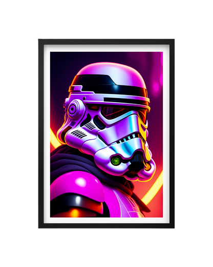 Cuadro StormTrooper Neón