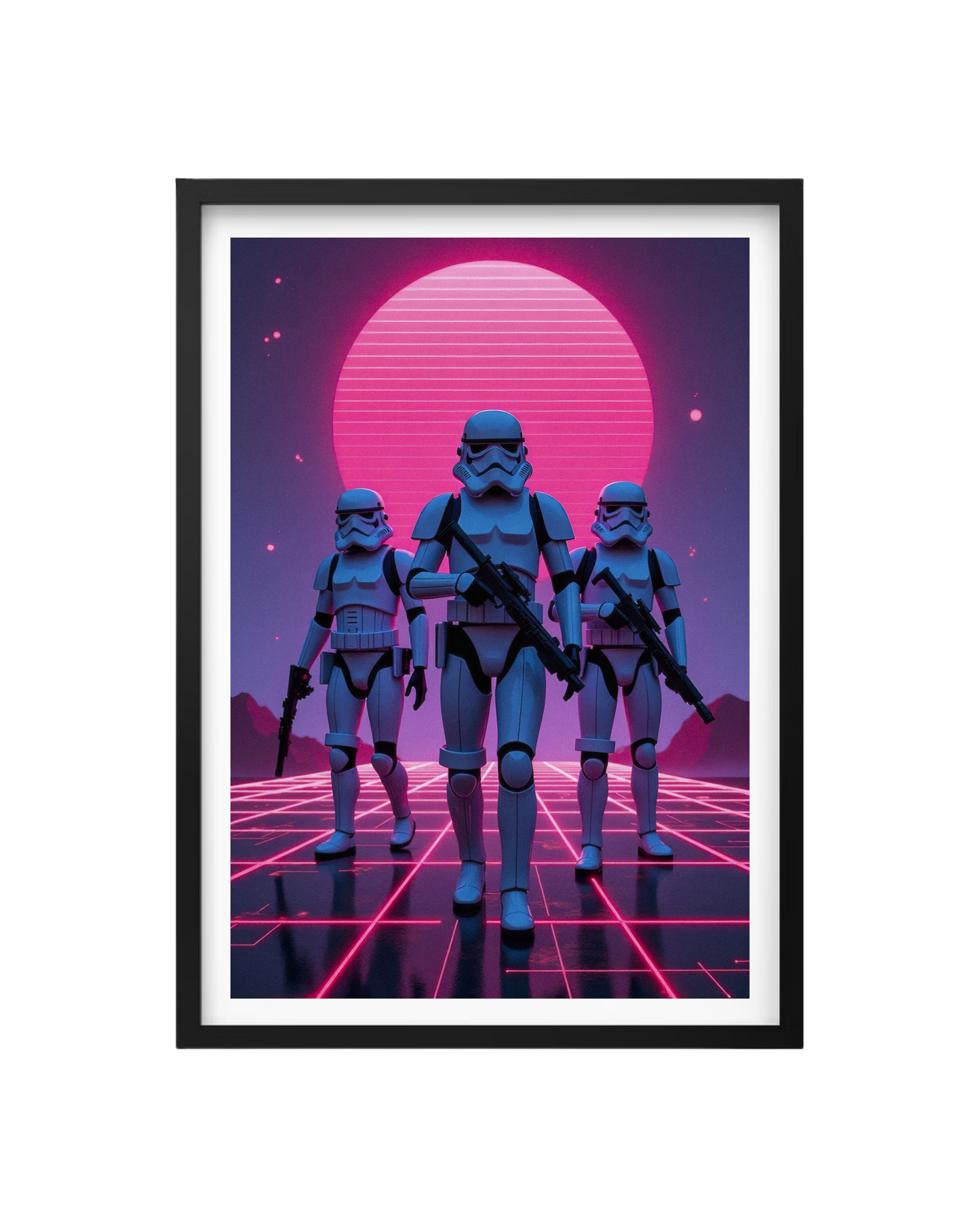 Cuadro La Marcha Imperial Neon (Star Wars)