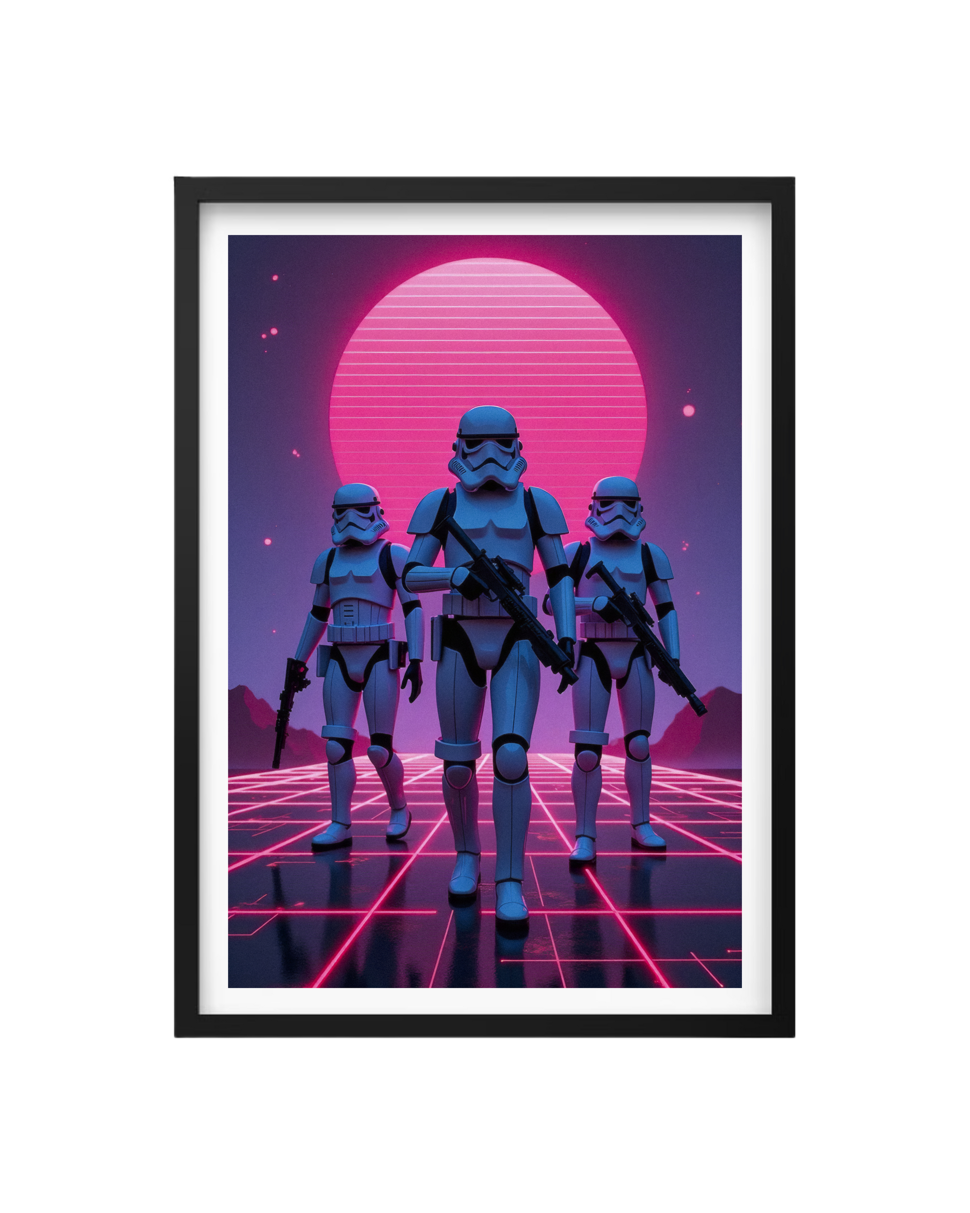 Cuadro La Marcha Imperial Neon (Star Wars)