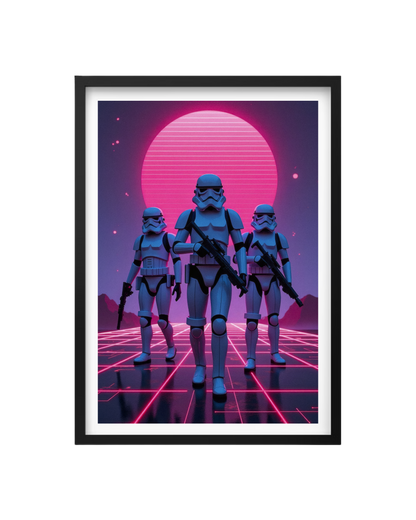 Cuadro La Marcha Imperial Neon (Star Wars)