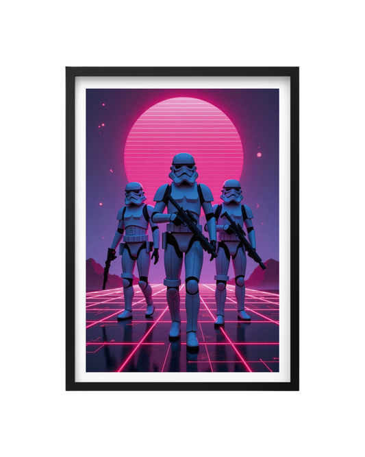 Cuadro La Marcha Imperial Neon (Star Wars)