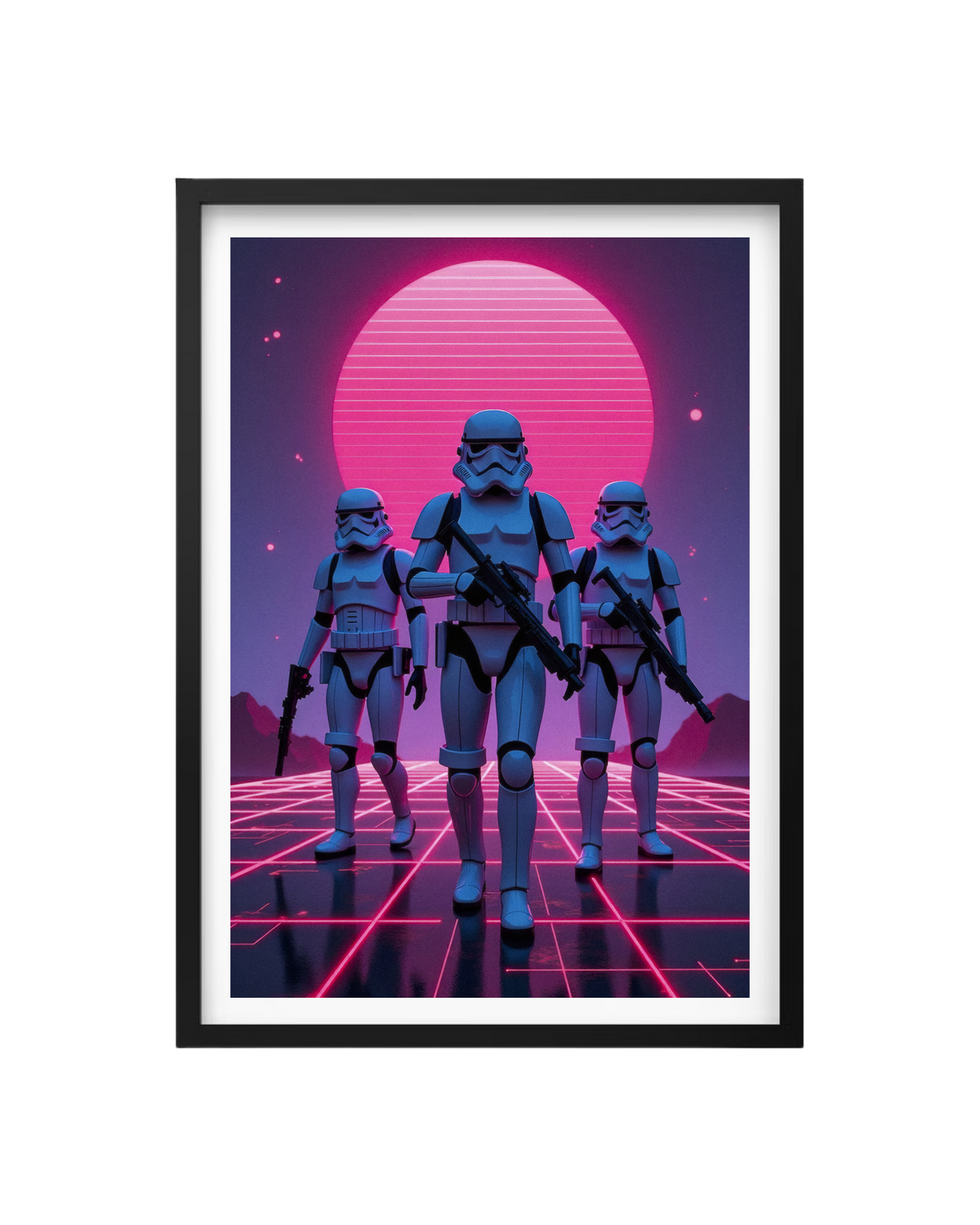Cuadro La Marcha Imperial Neon (Star Wars)