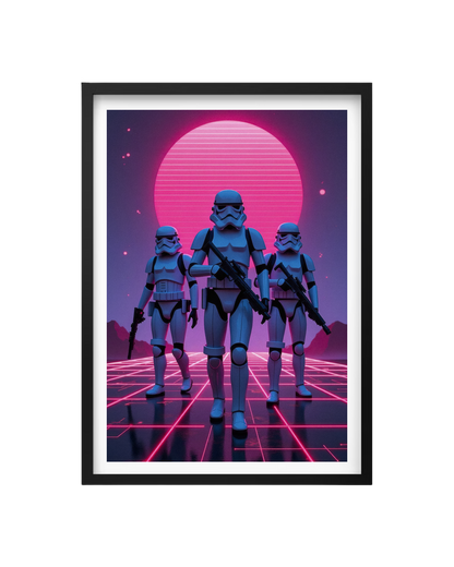 Cuadro La Marcha Imperial Neon (Star Wars)