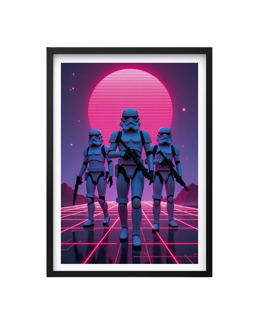 Cuadro La Marcha Imperial Neon (Star Wars)