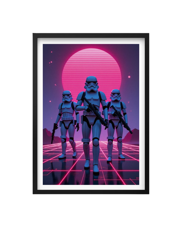 Cuadro La Marcha Imperial Neon (Star Wars)