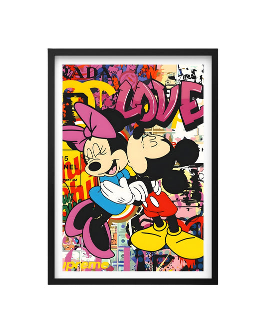 Cuadro Mickey y Minnie Pop Art
