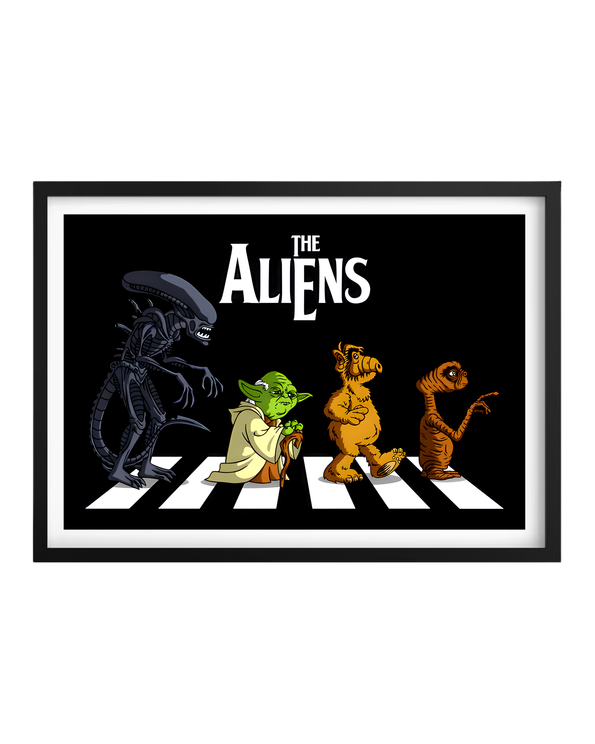 Cuadro The Aliens (Alien - Yoda - Alf - Et)